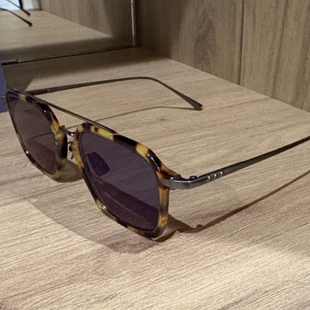 Tortoise Shell Square Glasses - image 2